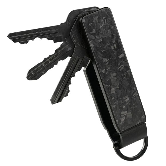 Llavero CAXGEK Forge Fibra de Carbono Negro Metálico