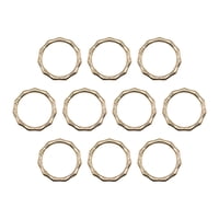 Bothyi - 10 Piezas De Anillos De Resorte De Metal Con Clip De Mosquetón Para Correa De Hombro De Bolso Dorado