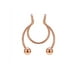 thumbnail image 1 of Piercing Fake Septum Gold Rose Sin Perforacion, 1 of 3