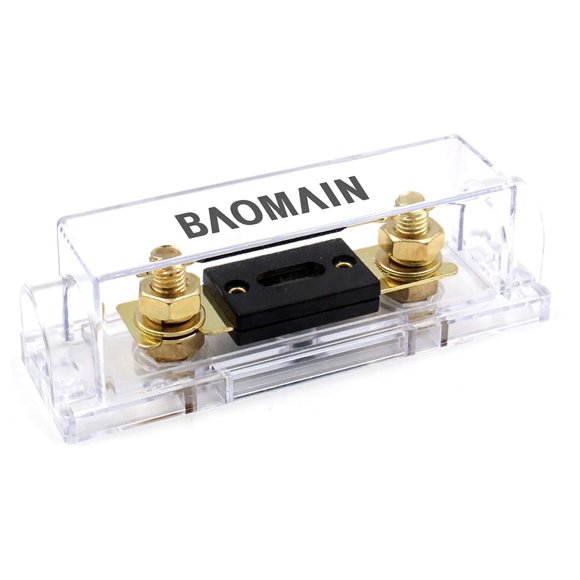 Portafusibles Baomain 200A ANL 12V/24V chapado en oro (Kit de 1 unidad)