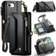 thumbnail image 1 of CaseMe Funda de Cuero for iPhone 16e de 6.1 Pulgadas con Billetera [Bloqueo RFID] con Ranura para Billetes con Zíper y 7 Tarjeteros, Correa de Hombro Magnética de Cuero PU Suave, Funda de Billetera f, 1 of 13