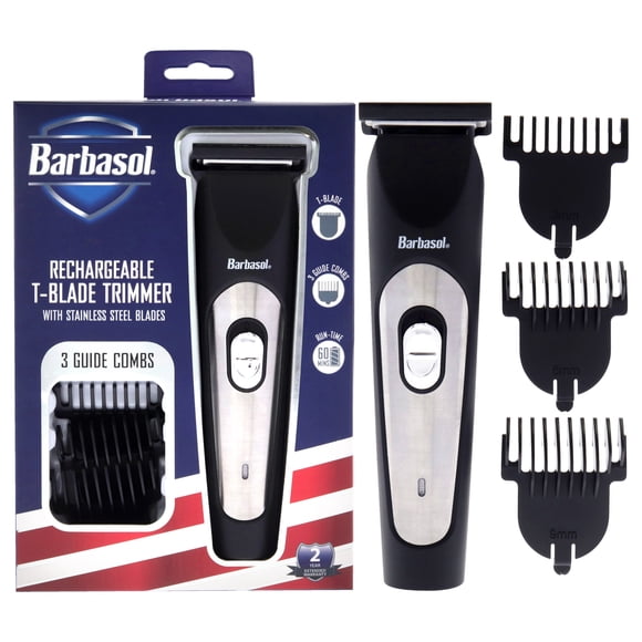 Recortadora Barbasol T-Blade 4 Piezas 3 Guías Hombre