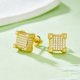 thumbnail image 3 of Aretes de Moissanita Blancos/amarillos para Hombre Color D Claridad VVS1 Aretes de Diamante Aretes de Botón de Moissanita de Plata Esterlina S925 para Mujer, 3 of 5