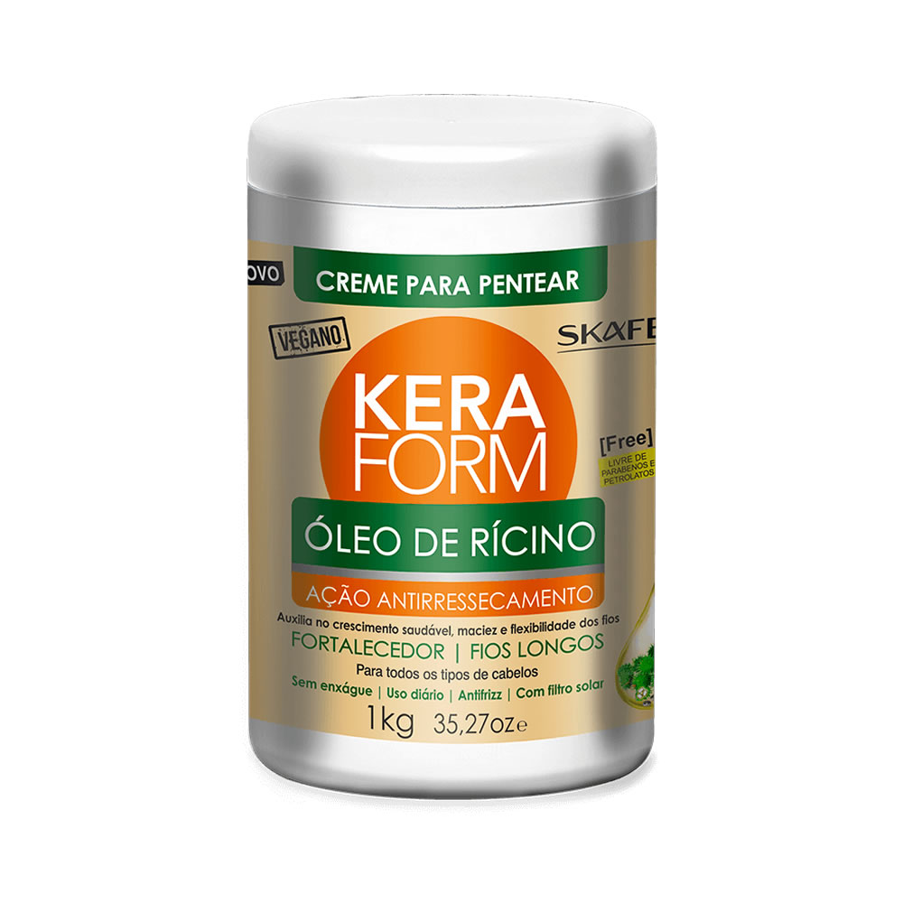 Skafe - Crema De Peinar Keraform Oleo Ricino 1 Kilo