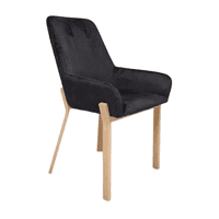 Habita2 Chile - Sillas Acolchadas De Comedor Brito Con Apoyabrazos - Negro