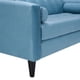 thumbnail image 4 of Living Retro Sofa 3 Cuerpos + 2 Sofá 1 Cuerpo Felpa Azul Petroleo, 4 of 6