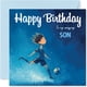 thumbnail image 1 of Tarjeta de felicitación Stuff4 para cumpleaños de niños de fútbol, 14,5 x 14,5 cm, 1 of 7