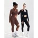thumbnail image 2 of UOUA Workout Set for Women 2 Piece Gym Outfit Athletic Track, 2 of 3