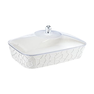 Bothyi - Bandeja Rectangular Multiusos Para Servir Aperitivos, Ideal Para Viajes, Restaurantes Y Fiestas (32 X 21,6 X 14,8 Cm)