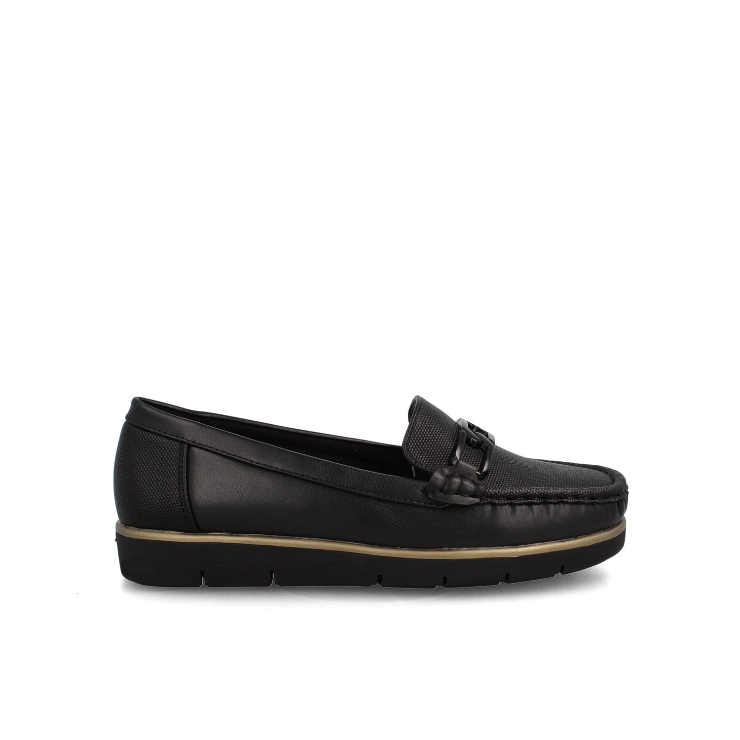 Mocasin Mujer Bata Flipi Negro