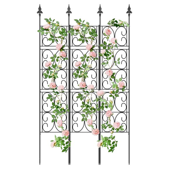 Enrejado de Jardín ArdeFentium 150 cm x 85 cm Metal Resistente al Óxido