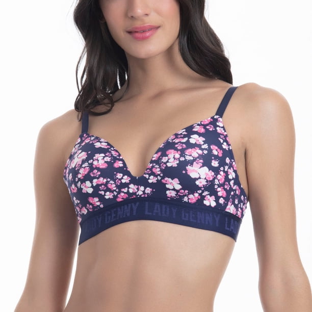 Sosten Microfibra Wireless Soft Estampada Mujer LADY GENNY
