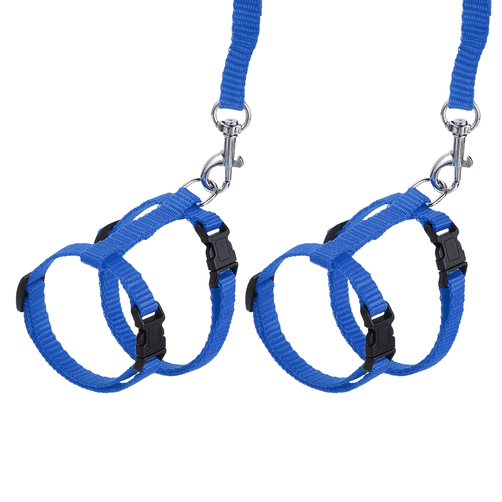 Uxcell 2Pcs Arnés y Correa para Conejo a Prueba de Escape Arnés para Animales Pequeños Correa Suave con Hebilla Ajustable Zafiro para Paseo de Cachorros