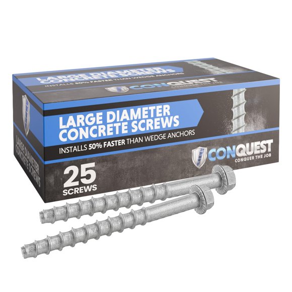 Tornillos para Hormigón Conquest Fasteners 9,5 mm x 15 cm