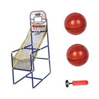 Magideal - Juego De Baloncesto Arcade Para Niños, Aro De Baloncesto De Altura Ajustable, Juguetes Deportivos Portátiles Para El Hogar, Niños Y Niñas, Interior Y 2 Bolas