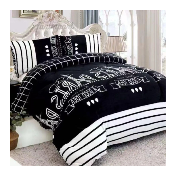 Cobertor Plumón de Invierno 2 Plazas con Chiporro y Diseño Elegante