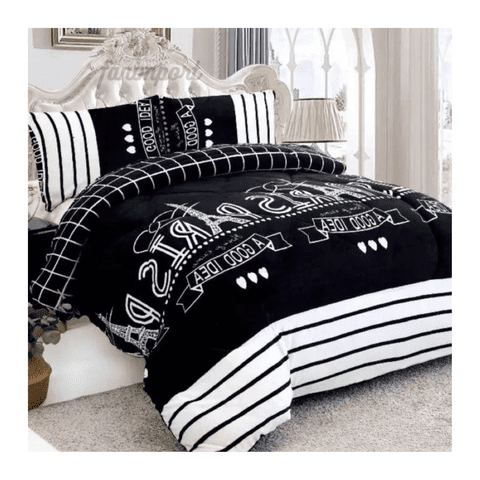 Genérico - Cobertor Plumón De Invierno 2 Plazas Con Chiporro Y Diseño Elegante