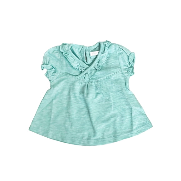Blusa M/c Maya Verde Algodón Pima - Talla 3/6 MESES