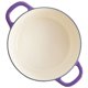thumbnail image 3 of Oven Dutch Oven Crock-Pot de hierro fundido esmaltado artesanal, 7 litros, color lavanda, 3 of 7