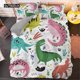 thumbnail image 1 of x1054 Bed Sheets Dinosaur Family Bedding Set For Kids Cartoon Printed Bed Cover Boys Duvet Cover Set Size Bedclothes 3-Piece Bedding Set (1 Duvet Cover + 2 Pillow Shams) nj1054, 1 of 5