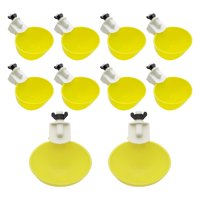 Ioensy - 10 Uds. De Vasos Para Beber Agua De Aves De Corral Para Gallinas Y Pollos, Bebedero Automático De Plástico