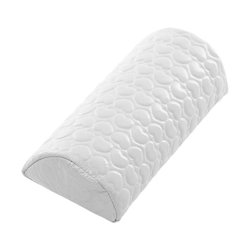 Xmhytop Cojín De Mano Para Arte De Uñas, Almohadilla De Soporte De Mesa Con Esponja Suave, Reposo De Manos Para Salón De Manicura, Desmontable Y Lavable, Color Blanco