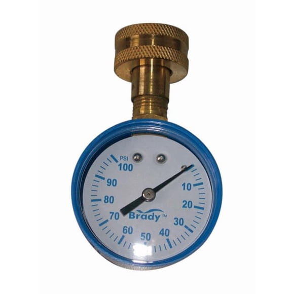 Manómetro CAMPBELL MANUFACTURING Brady 0-100 PSI