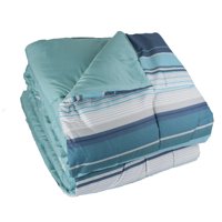 Andes - Plumon Microfibra Raya Turquesa 1 5 Plaza