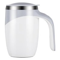 Xusx111 - Taza De Café De Agitación Magnética Automática, Taza De Mezcla De Viajes De Oficina En El Hogar Giratoria, Vaso De Café De Mezclado De Acero Inoxidable Eléctrico Divertido, Adecuado Para Caf