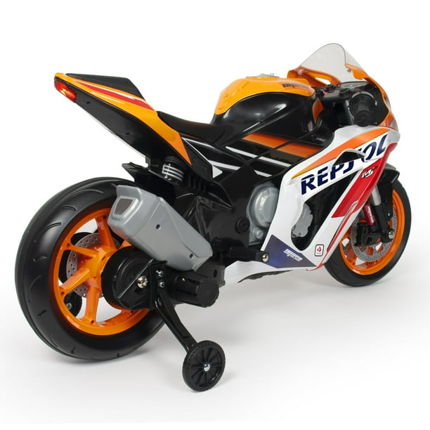 Moto Honda Repsol 12V con luces LED y mp3 Lider