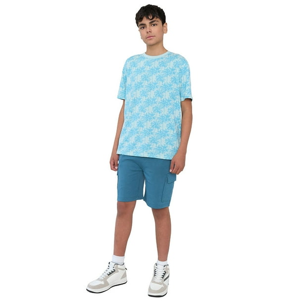 Short Niño Teen Punto Cargo Turquesa Corona