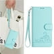 thumbnail image 3 of Funda tipo cartera FOXDOCK para iPhone 12 Pro con soporte, ranuras, RFID, diseño de gato, 3 of 5