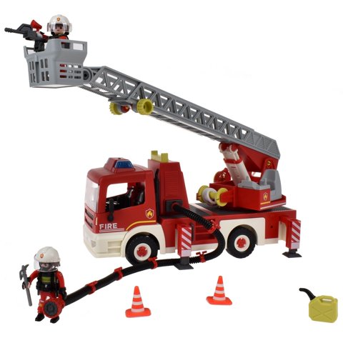 Ansaldo - Carro Bombero Con Figura Y Sonido Y Accesorios