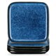 thumbnail image 1 of Platos de cena Vancasso 19 cm azul, paquete de 4, con esmalte reactivo, 1 of 7