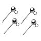 thumbnail image 2 of 4pcs S925 Pendientes De Perno Prisionero De Bola De Plata Esterlina Backs Jewelry Silver 5mm, 2 of 5