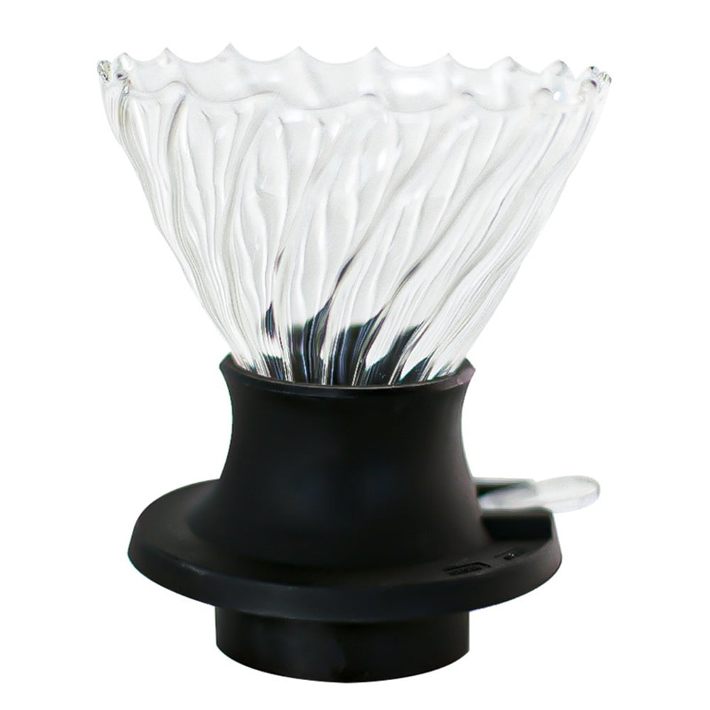 Xusx111 - Interruptor De Inmersión Goteador Tamaño 02 Alto Borosilicato De Vidrio De Café Verter Sobre La Máquina, Inteligente Goteador De Café Manual Brew Maker, Sencillo De Operar Y Fácil De Limpiar