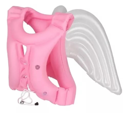 Defensor - Chaleco Flotador Con Alas, Natación, Piscina Talla L Rosado