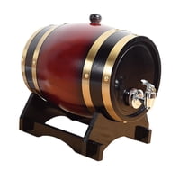 Bothyi - Barril De Envejecimiento De Madera Con Espiga, Barril De Madera Para Vino De Regalo, Para Mesa De Vino, 1L, Vino Tinto