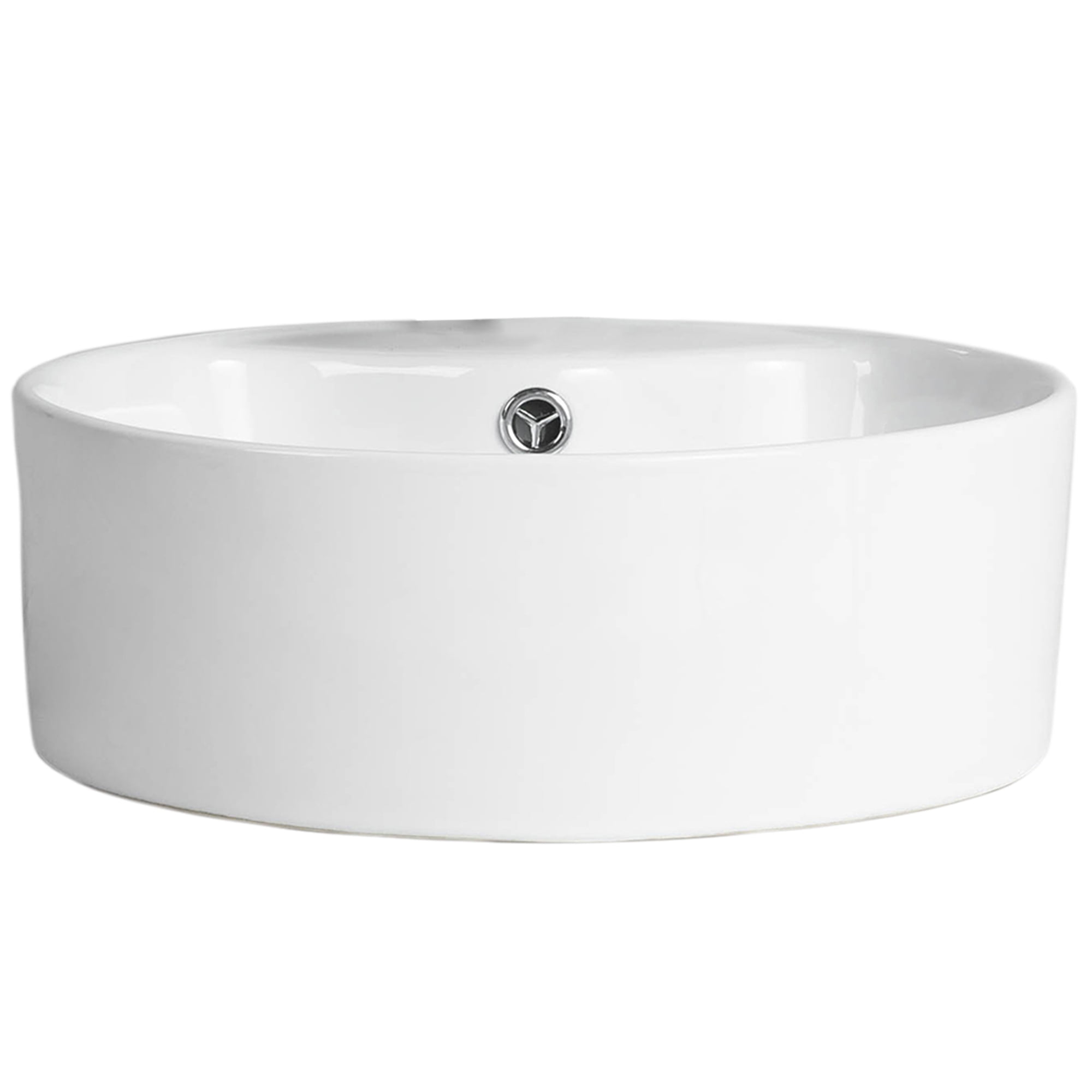 Domsa - Lavamanos Sobreponer Redondo Blanco 41x41x14 Cm