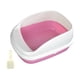 thumbnail image 1 of Bandeja De Arena Para Gatos Abierta, Caja De Arena Para Gatos Elevada, Bandeja De Arena Para Mascotas Antisalpicaduras, Rosa, Grande, 1 of 5