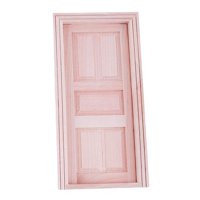 Magideal - Juego De Muebles De Puerta En Miniatura Para De Madera 1:12, Puerta Única Externa De Simulación, Accesorios De Decoración Sin , Estilo C