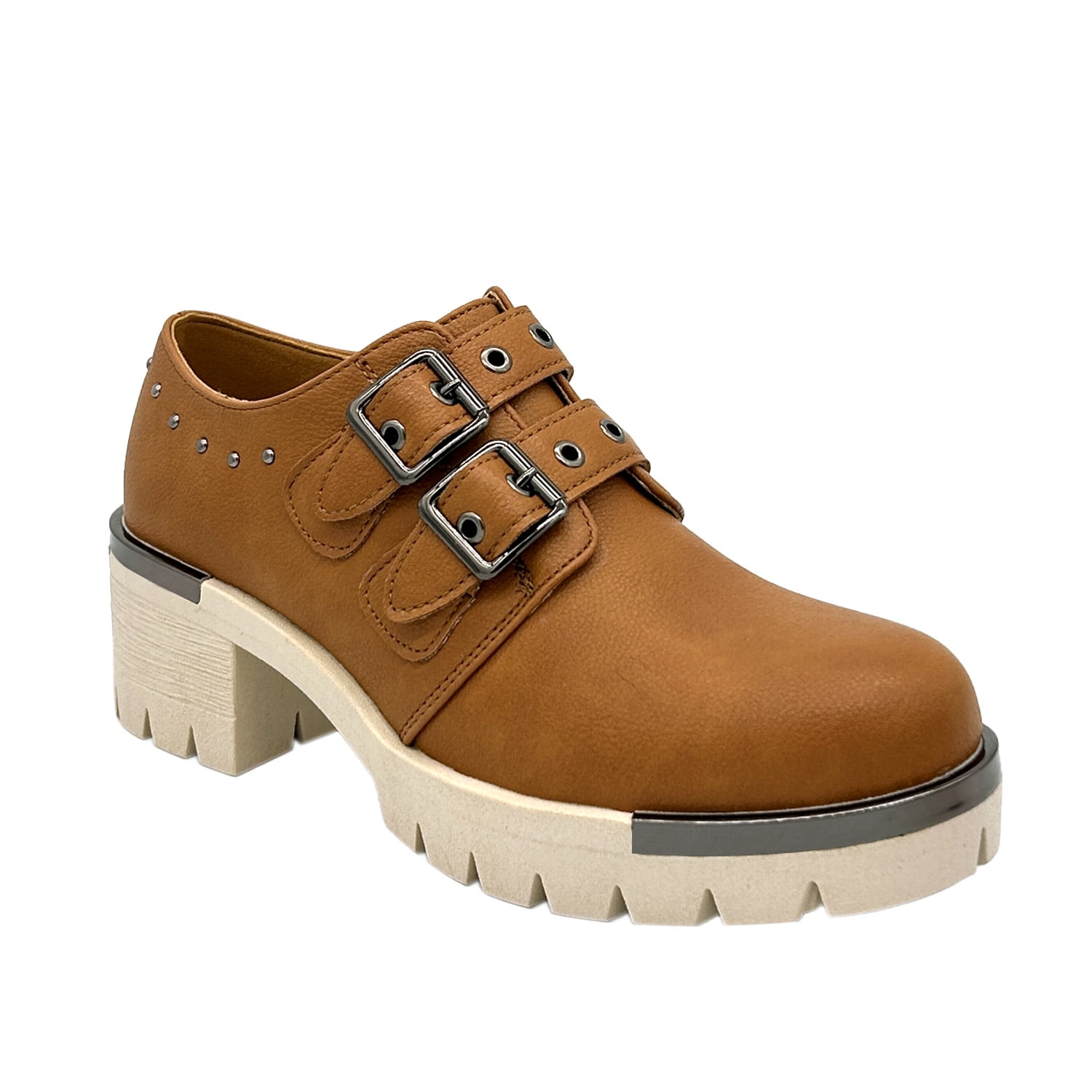 Danicolle Calzado - Botin Para Mujer Color Cafe, Doble Correa, Bajo El Tobillo