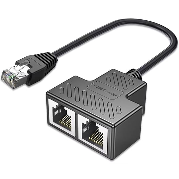 Divisor Ethernet AKWOR RJ45 Adaptador LAN 1 a 2