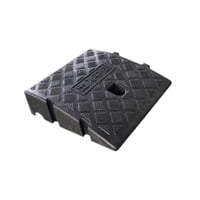 Ioensy - Rampa De Acera Práctica Rampa De Puente Para Estacionamiento Garaje Muelle De Carga Altura 7 Cm Color Negro