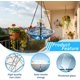 thumbnail image 4 of Baño pájaros solar colgante cascada agua fluyendo jardín patio, 4 of 6
