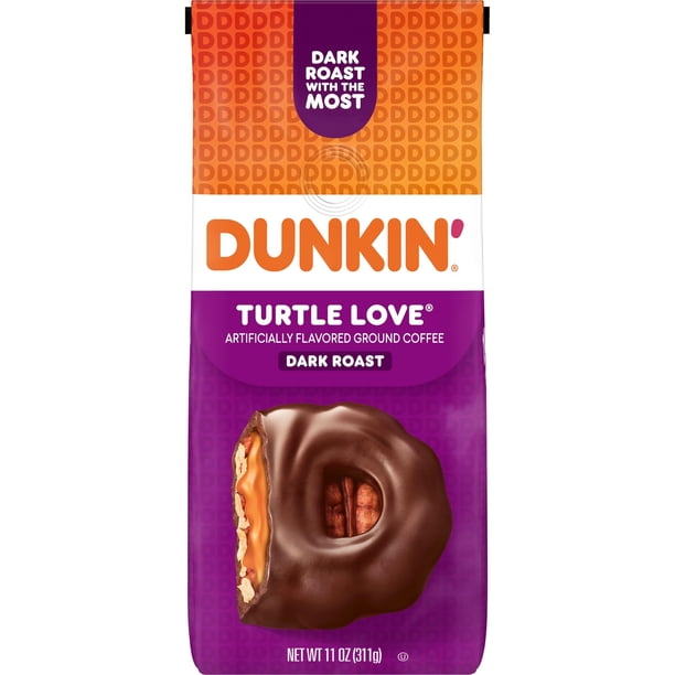 Café Dunkin' Turtle Love, tostado oscuro, molido, 1870 g