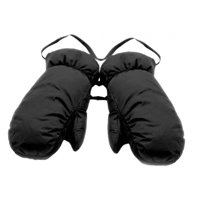 Magideal - Manoplas De Plumón, Manoplas De Nieve De Invierno Para Hombres Y Mujeres, Guantes Térmicos Ligeros Para Clima Frío, Manoplas De Esquí Para Ciclismo Y , Negro L
