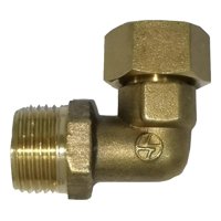 Genérica - Codo De Bronce He 1/2 - Hi 1/2 , Media Pulgada, Cocina Baño