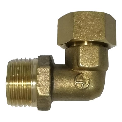 Genérica - Codo De Bronce He 1/2 - Hi 1/2 , Media Pulgada, Cocina Baño