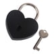 thumbnail image 3 of Amor en forma de corazón Candado Decoración Mini Pequeño Multicolor Mini Cerradura Cerradura en forma de corazón Cerradura de llave para el hogar negro, 3 of 5